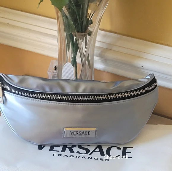 Versace Bags Versace Silver Belt Bag Poshmark